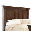 Abi Queen Size Bed Pine Wood Classic Molded Frame Design Rich Brown By Casagear Home