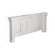 Abi Queen Size Bed Pine Wood Classic Molded Frame Design Antique White
