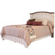 Ata Queen Size Bed Pine Wood Panel Design Distressed White Brown By Casagear Home