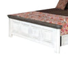Feyi Queen Size Bed Clean Rustic Headboard and Footboard White Gray By Casagear Home