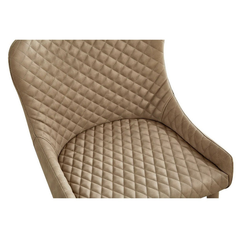 Tika 26 Inch Counter Height Chair, Set of 2, Faux Leather, Light Gray By Casagear Home
