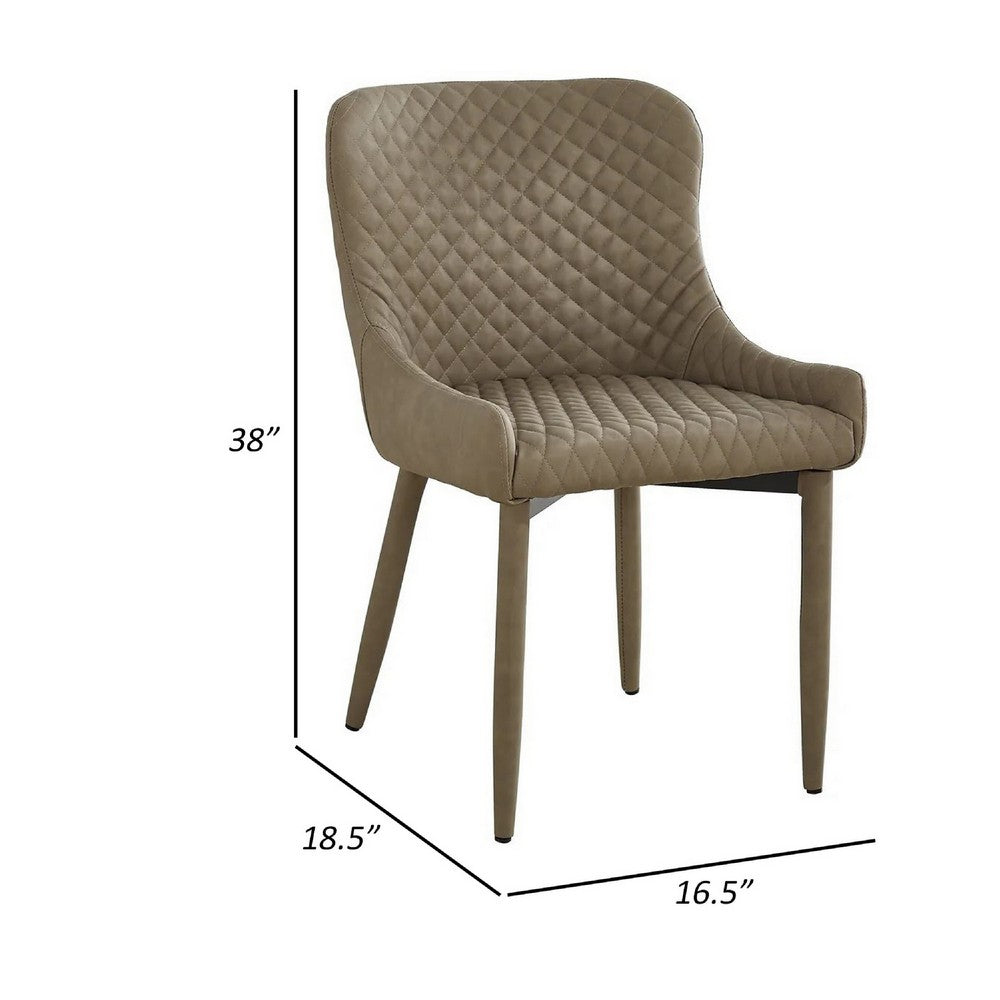 Tika 26 Inch Counter Height Chair, Set of 2, Faux Leather, Light Gray By Casagear Home