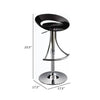 Vera 19-29 Inch Counter Height Stool Round Swivel Adjustable Black By Casagear Home BM307538