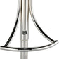 Vera 19-29 Inch Counter Height Stool Round Swivel Adjustable Chrome Clear By Casagear Home BM307541