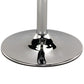 Vera 19-29 Inch Counter Height Stool Round Swivel Adjustable Chrome Clear By Casagear Home BM307541