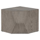 20 Inch Modular Coffee Table, Geometric Angled Style, Rustic Ash Oak Finish By Casagear Home