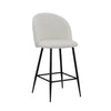 Ast 26 Inch Counter Height Chair Set of 2 Arched Backrest Black White By Casagear Home BM307573