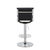 Beli 24-31 Inch Barstool Chair, Set of 2, Adjustable Height, Chrome, Black By Casagear Home