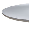 Nasa 36 Inch Modern Dining Table, Round Lacquer Surface, Pedestal Base By Casagear Home