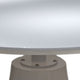 Nasa 36 Inch Modern Dining Table, Round Lacquer Surface, Pedestal Base By Casagear Home