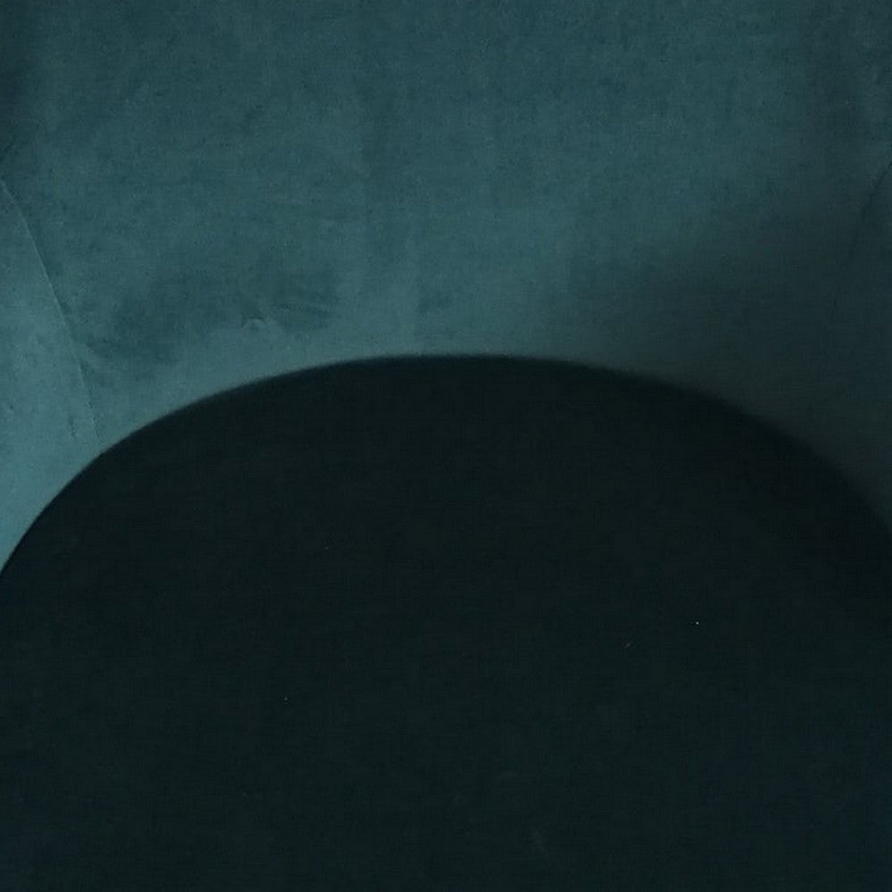 Zini 25 Inch Cushioned Dining Chair Set of 2 White Green Gold Metal By Casagear Home BM307600