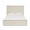 Maxi California King Platform Bed High Headboard Wire Brushed Wood Beige BM308480