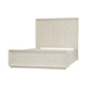 Maxi California King Platform Bed High Headboard Wire Brushed Wood Beige BM308480