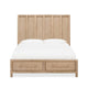 Dory King Size Bed Panel Vertical Wood Bar Headboard Light Brown Acacia BM308484