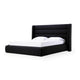 Mase Queen Platform Bed, Boucle Upholstery, Wingback Headboard, Gray