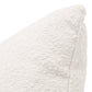 22 Inch Set of 2 Boucle Accent Throw Pillows, Down Fill, White  Poly Linen By Casagear Home