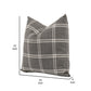 Veya 22 Inch Set of 2 Accent Throw Accent Pillows Down White Plaid Gray By Casagear Home BM308538