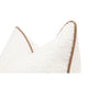 Bera 22 Inch Set of 2 Accent Throw Pillows Brown Leather White Boucle By Casagear Home BM308548