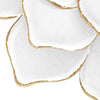 Sall 20 Inch Wall Decor Multi Layer Flower White and Gold Metal Finish By Casagear Home BM308566