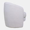 32 Inch Armchair Barrel Back Double Seat Cushion Ivory Boucle Upholstery By Casagear Home BM308688