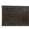 Aver Queen Size Bed, Transitional Carved Panel Design, Nutmeg Brown Wood By Casagear Home
