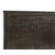 Aver Queen Size Bed, Transitional Carved Panel Design, Nutmeg Brown Wood By Casagear Home