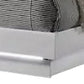 Peis Queen Size Bed LED Crystal Accents Modern Design Glossy White By Casagear Home BM308782