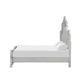 Hailey Queen Size Bed Traditional Carved Ornate Details Mist Gray Wood By Casagear Home BM308786