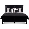 Umi Full Size Bed Classic Panel Design with Molded Details Black Wood By Casagear Home BM308819