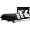 Umi Full Size Bed Classic Panel Design with Molded Details Black Wood By Casagear Home BM308819