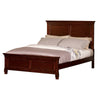 Umi King Size Bed Classic Panel Design with Molded Details Brown Wood By Casagear Home BM308821