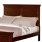 Umi King Size Bed Classic Panel Design with Molded Details Brown Wood By Casagear Home BM308821