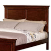 Umi Queen Size Bed Classic Panel Design with Molded Details Brown Wood By Casagear Home BM308822