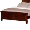 Umi Queen Size Bed Classic Panel Design with Molded Details Brown Wood By Casagear Home BM308822