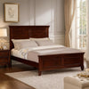 Umi Full Size Bed, Classic Panel Design with Molded Details, Brown Wood By Casagear Home