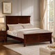 Umi Full Size Bed, Classic Panel Design with Molded Details, Brown Wood By Casagear Home