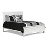 Umi King Size Bed, Classic Panel Design with Molded Details, White Wood By Casagear Home