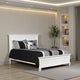Umi Twin Size Bed, Classic Panel Design with Molded Details, White Wood By Casagear Home