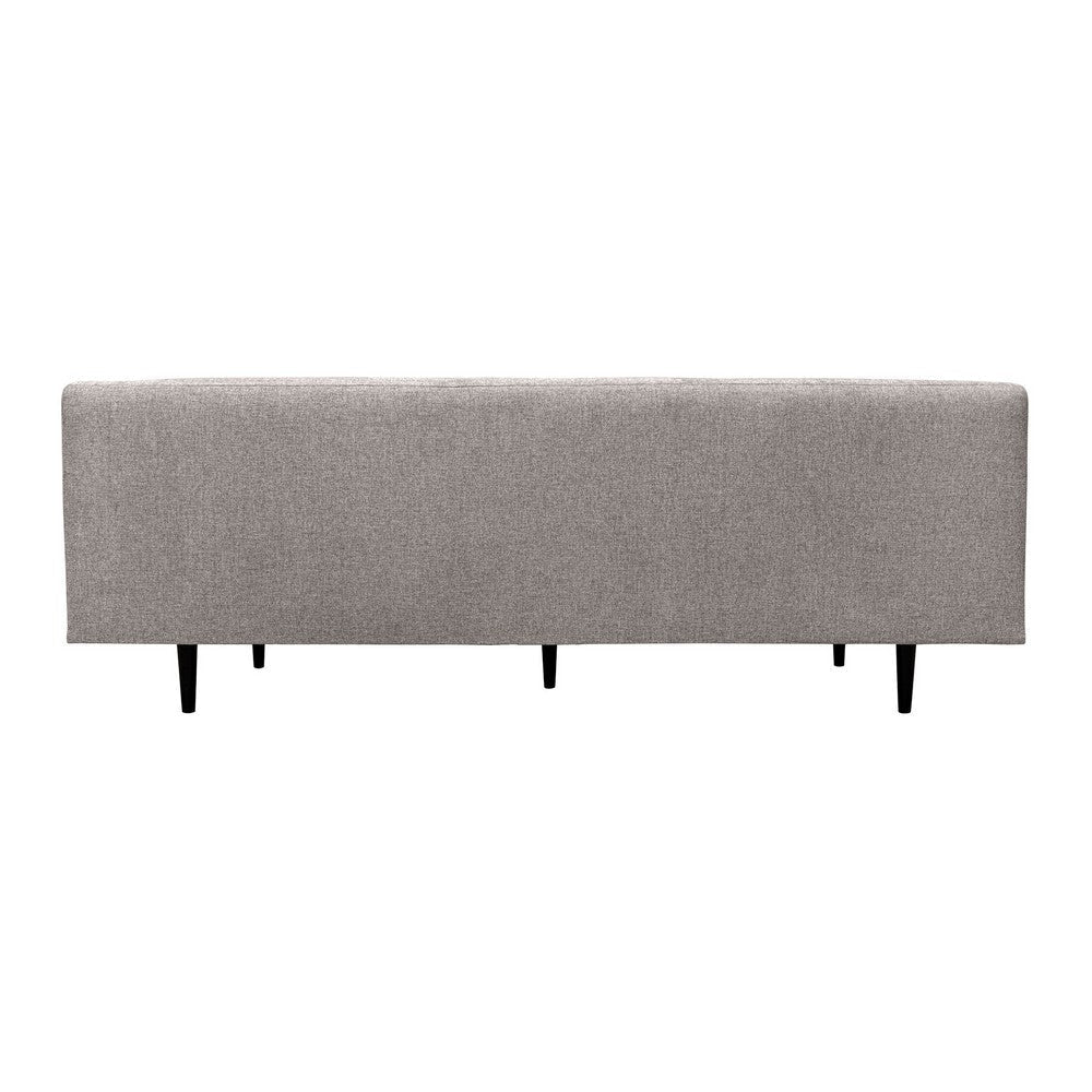 Lup 80 Inch Sofa Soft Cushions Button Tufted Gray Polyester Velvet By Casagear Home BM308907