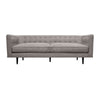 Lup 80 Inch Sofa, Soft Cushions, Button Tufted, Gray Polyester Velvet By Casagear Home