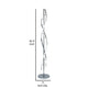Jam 63 Inch Floor Lamp, LED, Metal Round Base, Accent Silver Metal Base By Casagear Home