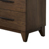 Dee 55 Inch Dresser 8 Drawers Modern Wood Grain Design Dark Brown Wood BM309082