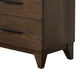 Dee 55 Inch Dresser 8 Drawers Modern Wood Grain Design Dark Brown Wood BM309082