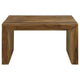 Ody 34 Inch Square Coffee Table U Shaped Sheesham Wood Auburn Brown By Casagear Home BM309174