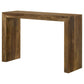 Ody 34 Inch Console Sofa Table U Shaped Sheesham Wood Auburn Brown By Casagear Home BM309175