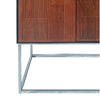 Metal frame base structure of the bar cabinet.