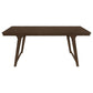 Riza 79 Inch Dining Table Wire Brushed 6 Seater Asian Hardwood Brown By Casagear Home BM309228