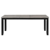 Elina 60-78 Inch Dining Table Extension Leaf Gray Asian Hardwood MDF BM309238