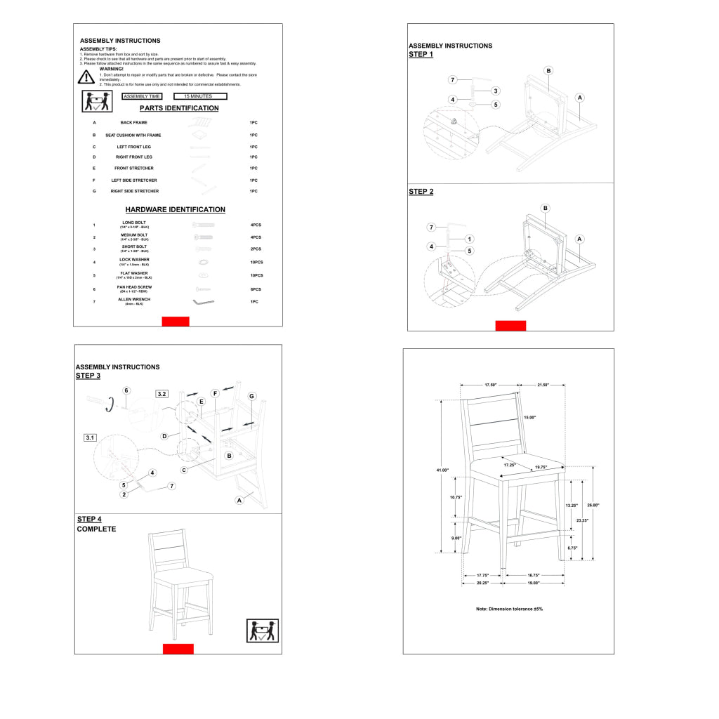 Elina 27 Inch Counter Height Chair Set of 2 Plank Back Gray Polyester By Casagear Home BM309246