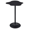 42 Inch Modern Bar Table Black Metal Frame Irregular Cloud Design BM309249